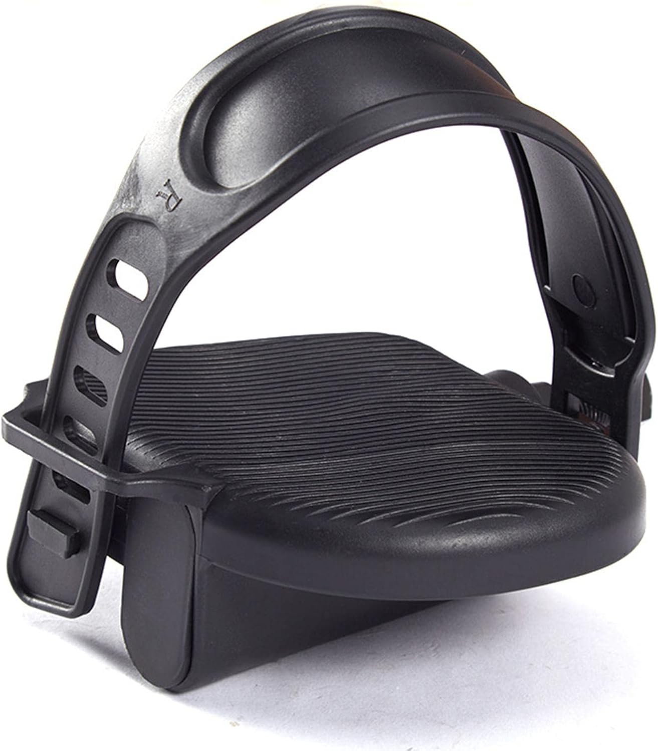 Exercise Bike Pedals with Adjustable Straps Non Slip 1/2-9/16-Inch Spindle Pedal