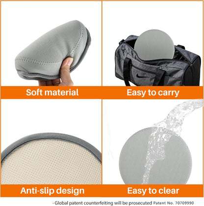Yoga Knee Pad, 1.57 Inch Thick, Memory Foam and EPE Foam, Waterproof and Non-Slip, for Knees Elbows Wrist Hands Head Yoga Pilates Work Out Kneeling Pad, Exercise Mat 2