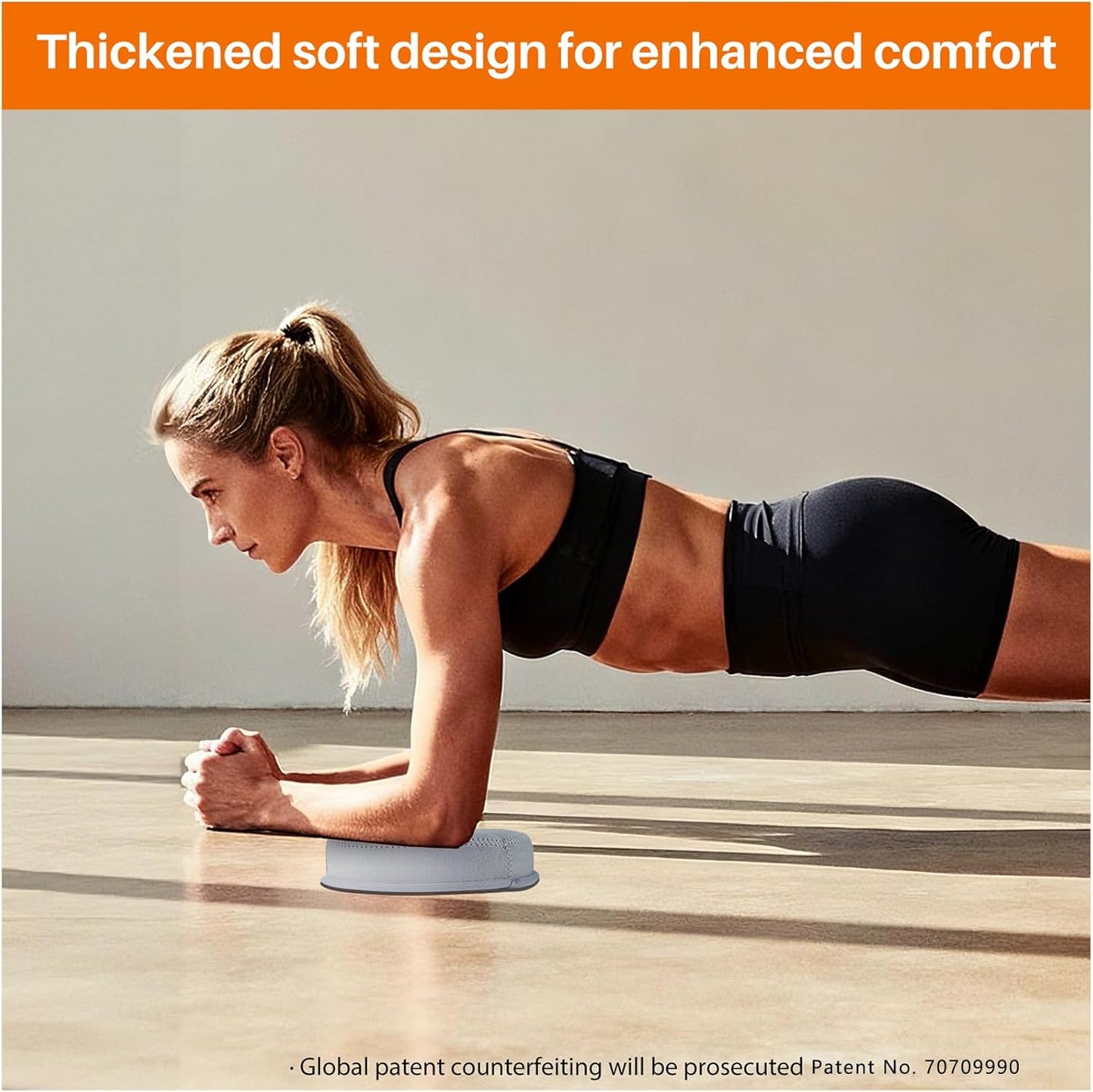 Yoga Knee Pad, 1.57 Inch Thick, Memory Foam and EPE Foam, Waterproof and Non-Slip, for Knees Elbows Wrist Hands Head Yoga Pilates Work Out Kneeling Pad, Exercise Mat 2