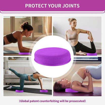 Yoga Knee Pad, 1.57 Inch Thick, Memory Foam and EPE Foam, Waterproof and Non-Slip, for Knees Elbows Wrist Hands Head Yoga Pilates Work Out Kneeling Pad, Exercise Mat 2