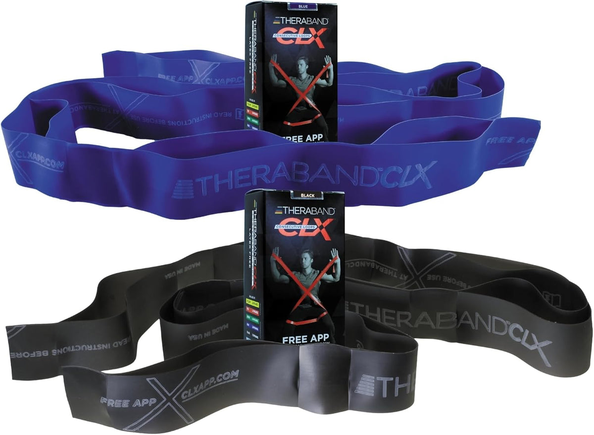 CLX Resistance Band with Loops, Fitness Band for Home Exercise and Workouts