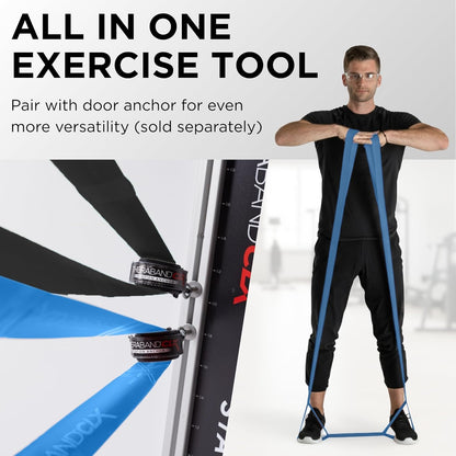 CLX Resistance Band with Loops, Fitness Band for Home Exercise and Workouts