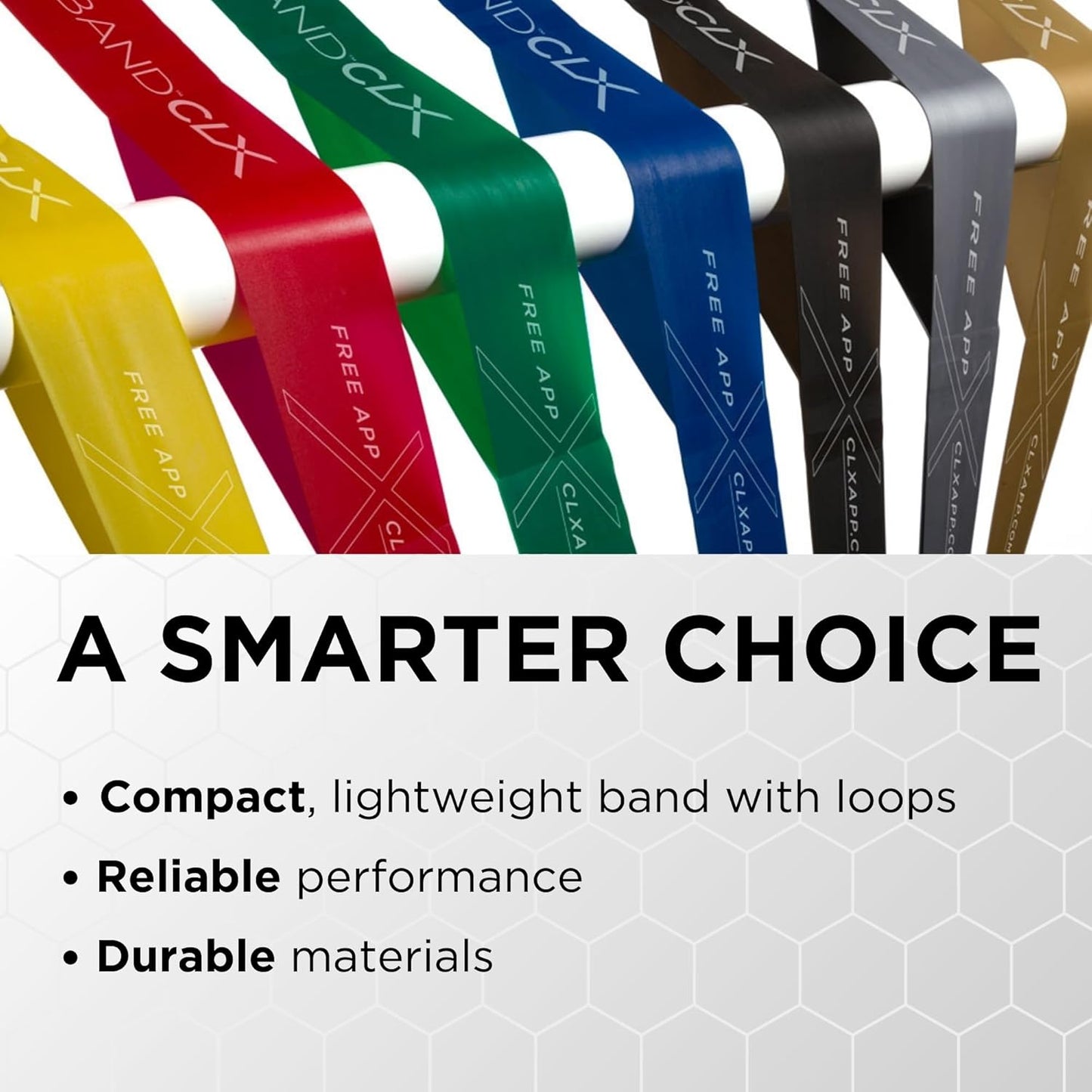 CLX Resistance Band with Loops, Fitness Band for Home Exercise and Workouts