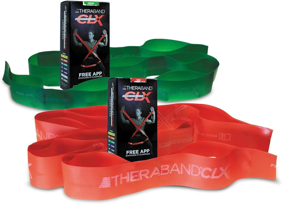 CLX Resistance Band with Loops, Fitness Band for Home Exercise and Workouts