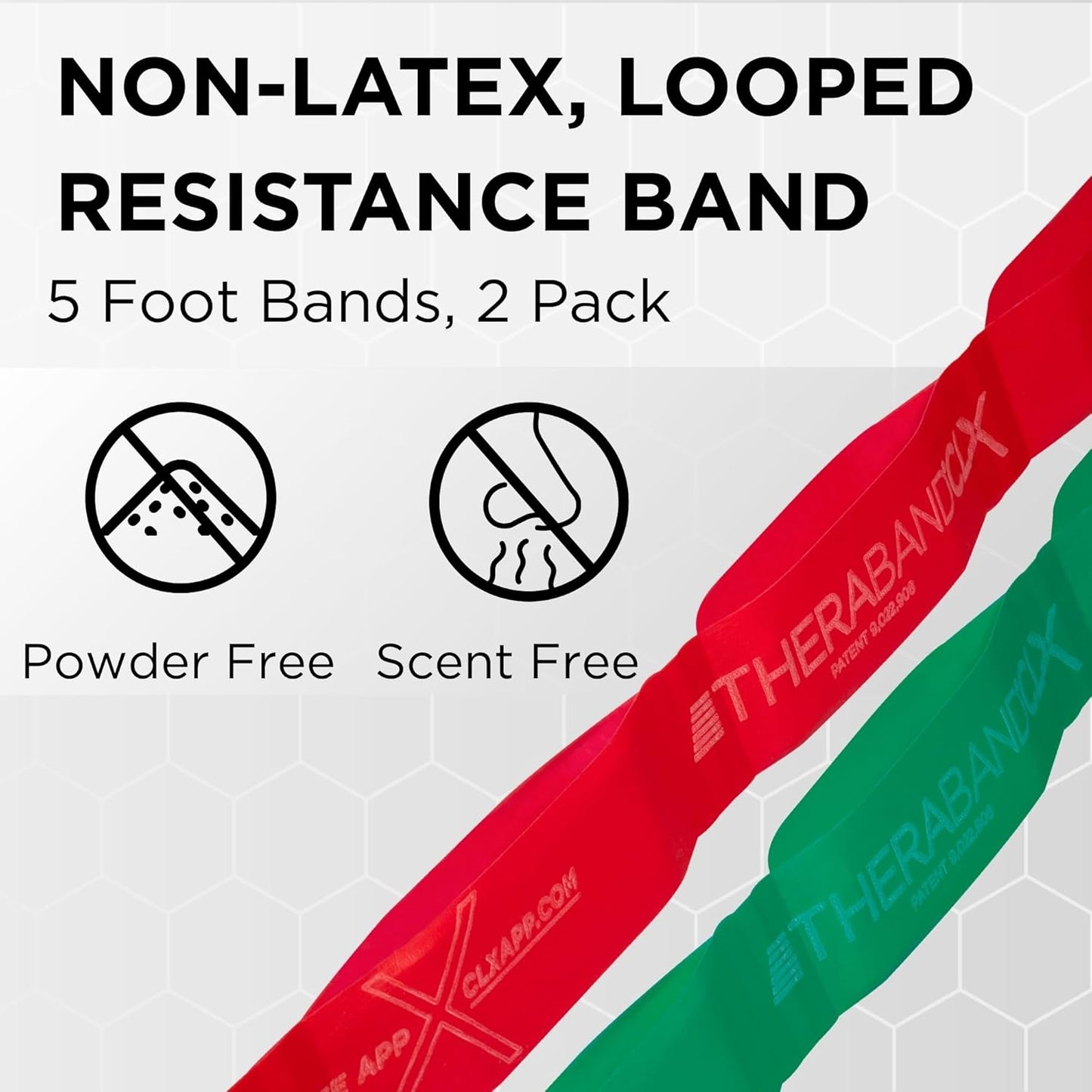 CLX Resistance Band with Loops, Fitness Band for Home Exercise and Workouts