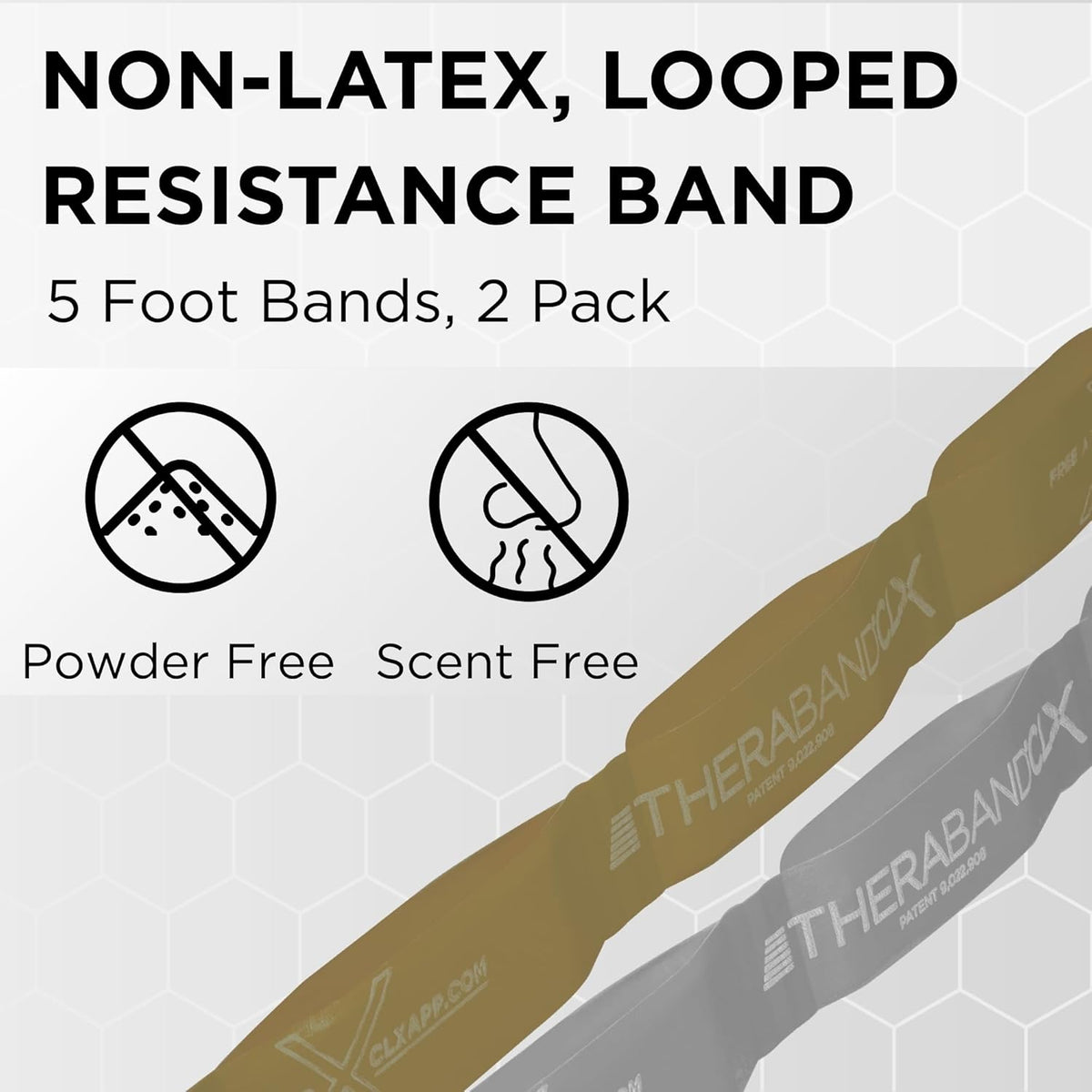 CLX Resistance Band with Loops, Fitness Band for Home Exercise and Workouts