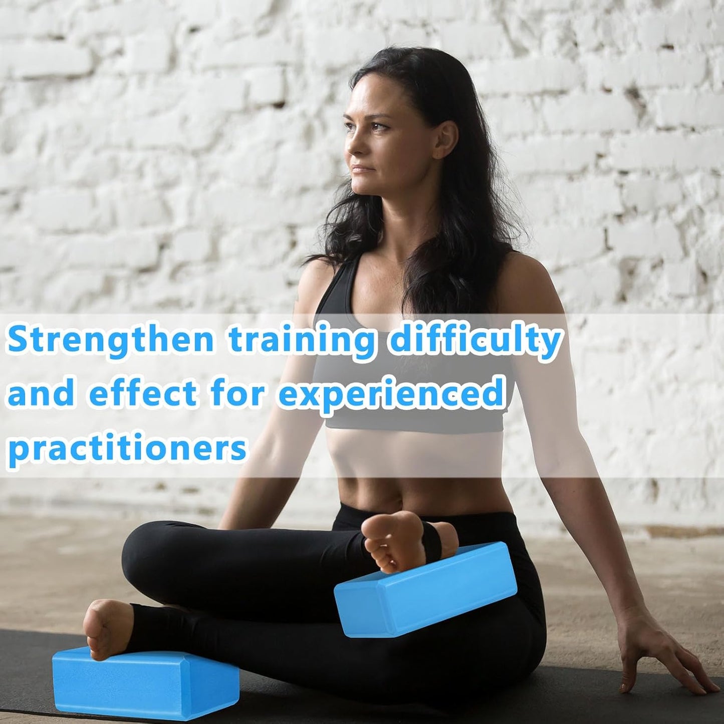 20 Pcs Yoga Blocks Bulk 9''x6''x3'' High Density EVA Foam Blocks for Exercise Pilates Meditation, Lightweight Non-slip Surface, Improve Strength Balance Flexibility