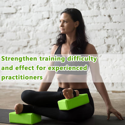 20 Pcs Yoga Blocks Bulk 9''x6''x3'' High Density EVA Foam Blocks for Exercise Pilates Meditation, Lightweight Non-slip Surface, Improve Strength Balance Flexibility