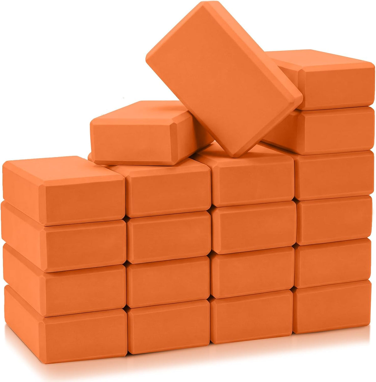 20 Pcs Yoga Blocks Bulk 9''x6''x3'' High Density EVA Foam Blocks for Exercise Pilates Meditation, Lightweight Non-slip Surface, Improve Strength Balance Flexibility
