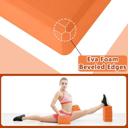 20 Pcs Yoga Blocks Bulk 9''x6''x3'' High Density EVA Foam Blocks for Exercise Pilates Meditation, Lightweight Non-slip Surface, Improve Strength Balance Flexibility