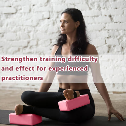 20 Pcs Yoga Blocks Bulk 9''x6''x3'' High Density EVA Foam Blocks for Exercise Pilates Meditation, Lightweight Non-slip Surface, Improve Strength Balance Flexibility