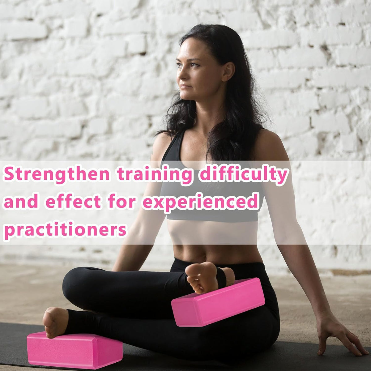 20 Pcs Yoga Blocks Bulk 9''x6''x3'' High Density EVA Foam Blocks for Exercise Pilates Meditation, Lightweight Non-slip Surface, Improve Strength Balance Flexibility