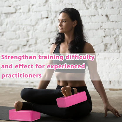 20 Pcs Yoga Blocks Bulk 9''x6''x3'' High Density EVA Foam Blocks for Exercise Pilates Meditation, Lightweight Non-slip Surface, Improve Strength Balance Flexibility