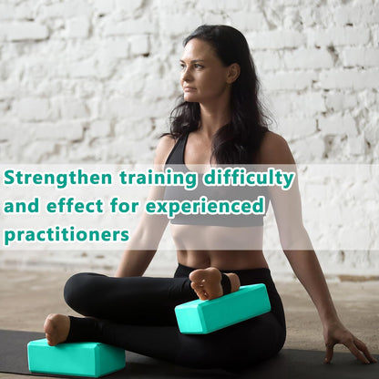 20 Pcs Yoga Blocks Bulk 9''x6''x3'' High Density EVA Foam Blocks for Exercise Pilates Meditation, Lightweight Non-slip Surface, Improve Strength Balance Flexibility