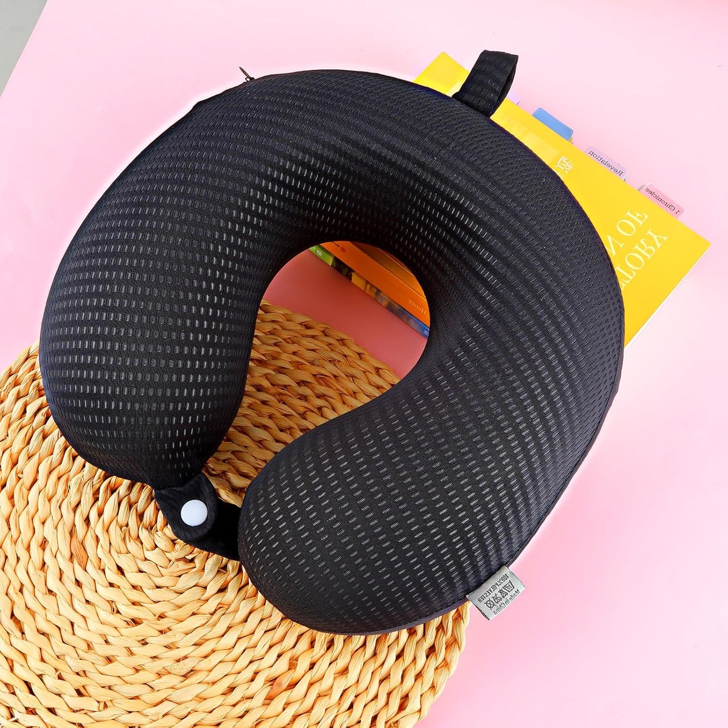 Neck Pillow Replacement Cover Travel U Neck Pillow Case Cover Travel Neck Pillow Cover Pillow, 13.39‘’ U Shaped Neck Pillow Washable Cover, Airplane Pillow Cover (Only Pillow Covers, no Filler)