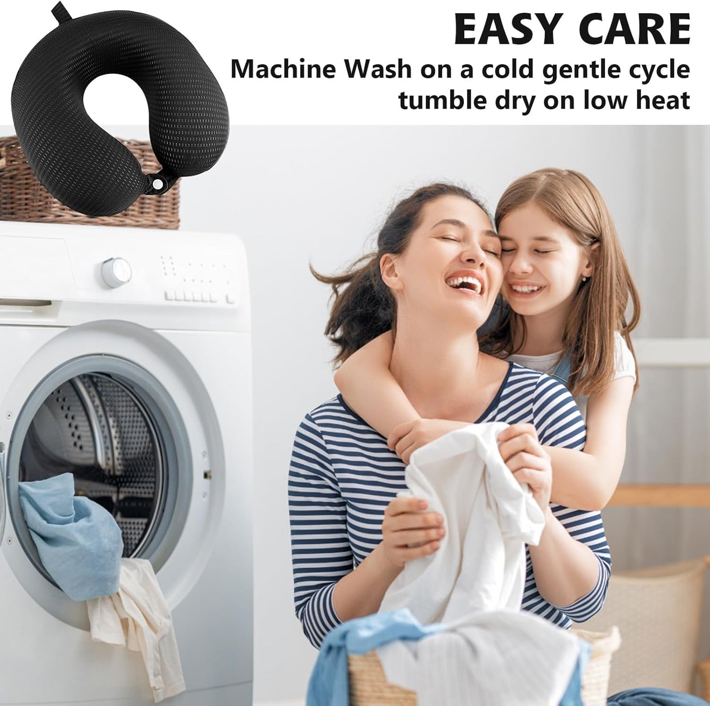 Neck Pillow Replacement Cover Travel U Neck Pillow Case Cover Travel Neck Pillow Cover Pillow, 13.39‘’ U Shaped Neck Pillow Washable Cover, Airplane Pillow Cover (Only Pillow Covers, no Filler)