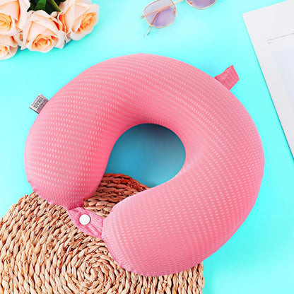 Neck Pillow Replacement Cover Travel U Neck Pillow Case Cover Travel Neck Pillow Cover Pillow, 13.39‘’ U Shaped Neck Pillow Washable Cover, Airplane Pillow Cover (Only Pillow Covers, no Filler)