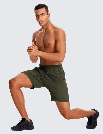 2 in 1 Running Shorts 7" | Lightweight, Quick Dry, Workout, Pockets, for Men