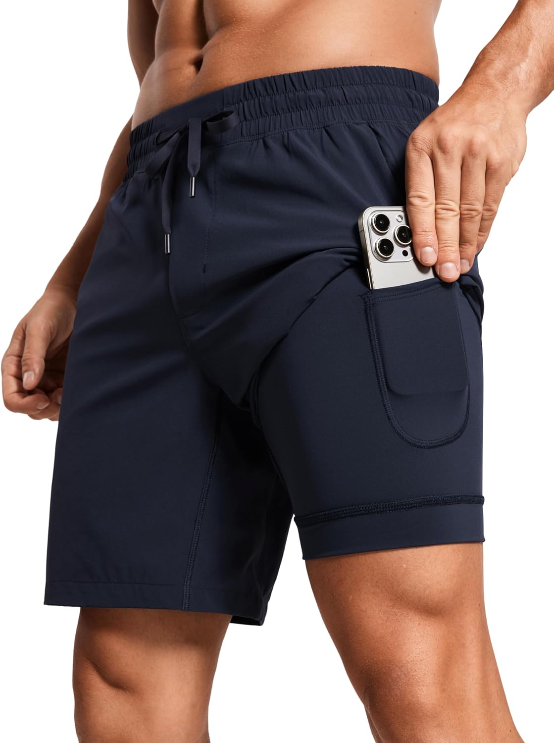 2 in 1 Running Shorts 7" | Lightweight, Quick Dry, Workout, Pockets, for Men