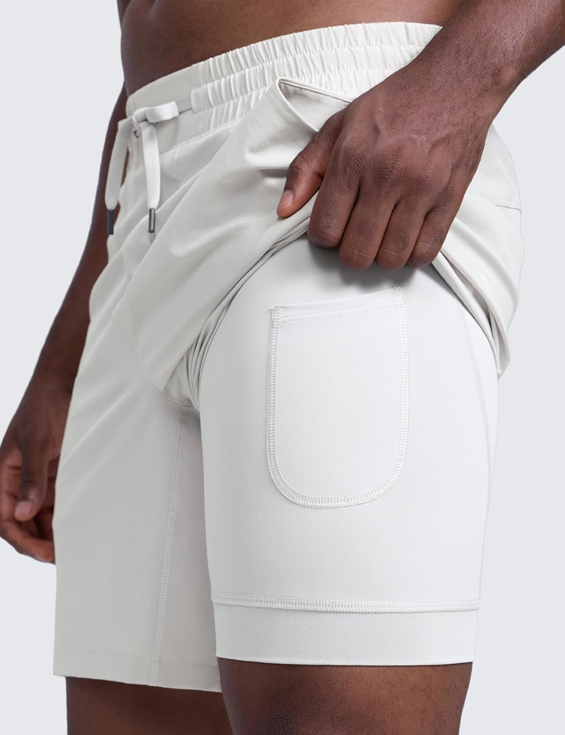 2 in 1 Running Shorts 7" | Lightweight, Quick Dry, Workout, Pockets, for Men