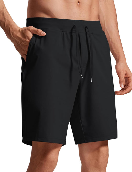 4-Way Stretch Workout Shorts 9" | Wrinkle-Free, Premium Soft, Casual, Pockets, for Men