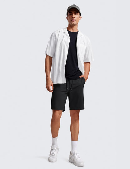 4-Way Stretch Workout Shorts 9" | Wrinkle-Free, Premium Soft, Casual, Pockets, for Men