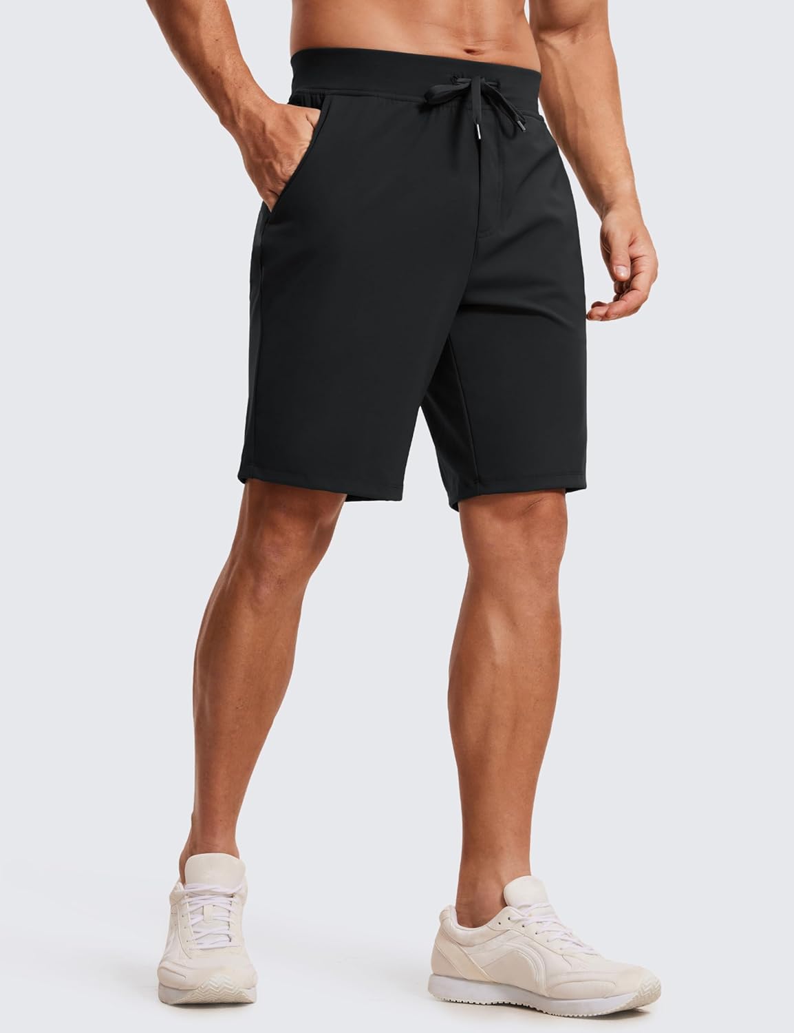 4-Way Stretch Workout Shorts 9" | Wrinkle-Free, Premium Soft, Casual, Pockets, for Men