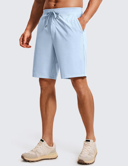 4-Way Stretch Workout Shorts 9" | Wrinkle-Free, Premium Soft, Casual, Pockets, for Men
