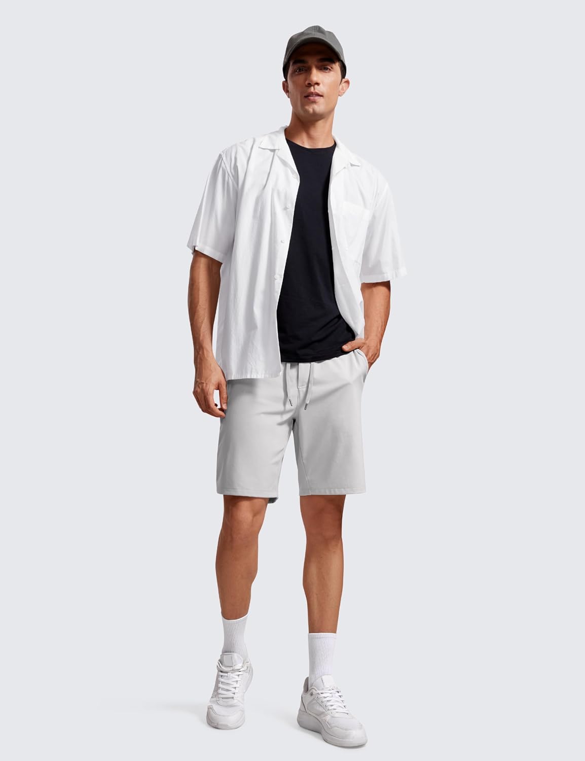 4-Way Stretch Workout Shorts 9" | Wrinkle-Free, Premium Soft, Casual, Pockets, for Men