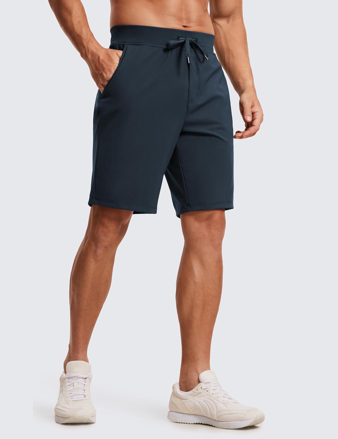 4-Way Stretch Workout Shorts 9" | Wrinkle-Free, Premium Soft, Casual, Pockets, for Men