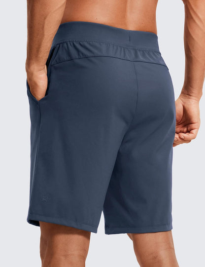 4-Way Stretch Workout Shorts 9" | Wrinkle-Free, Premium Soft, Casual, Pockets, for Men