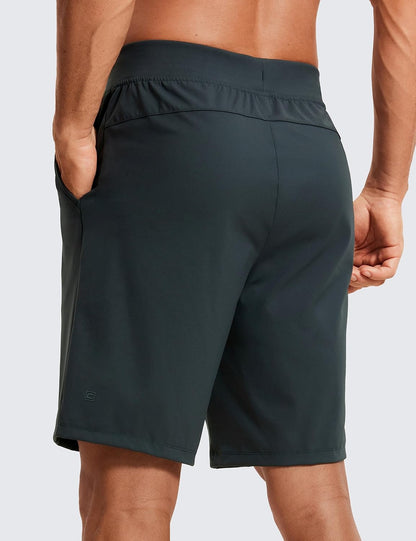 4-Way Stretch Workout Shorts 9" | Wrinkle-Free, Premium Soft, Casual, Pockets, for Men