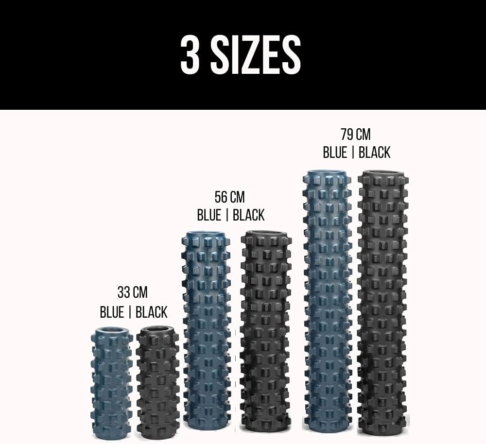 Extra Firm Foam Roller Deep Tissue Massage Roller for Muscle Recovery (12 Inches Compact)