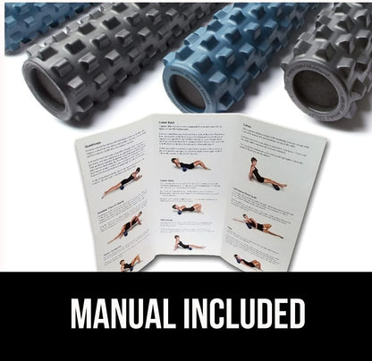 Extra Firm Foam Roller Deep Tissue Massage Roller for Muscle Recovery (12 Inches Compact)