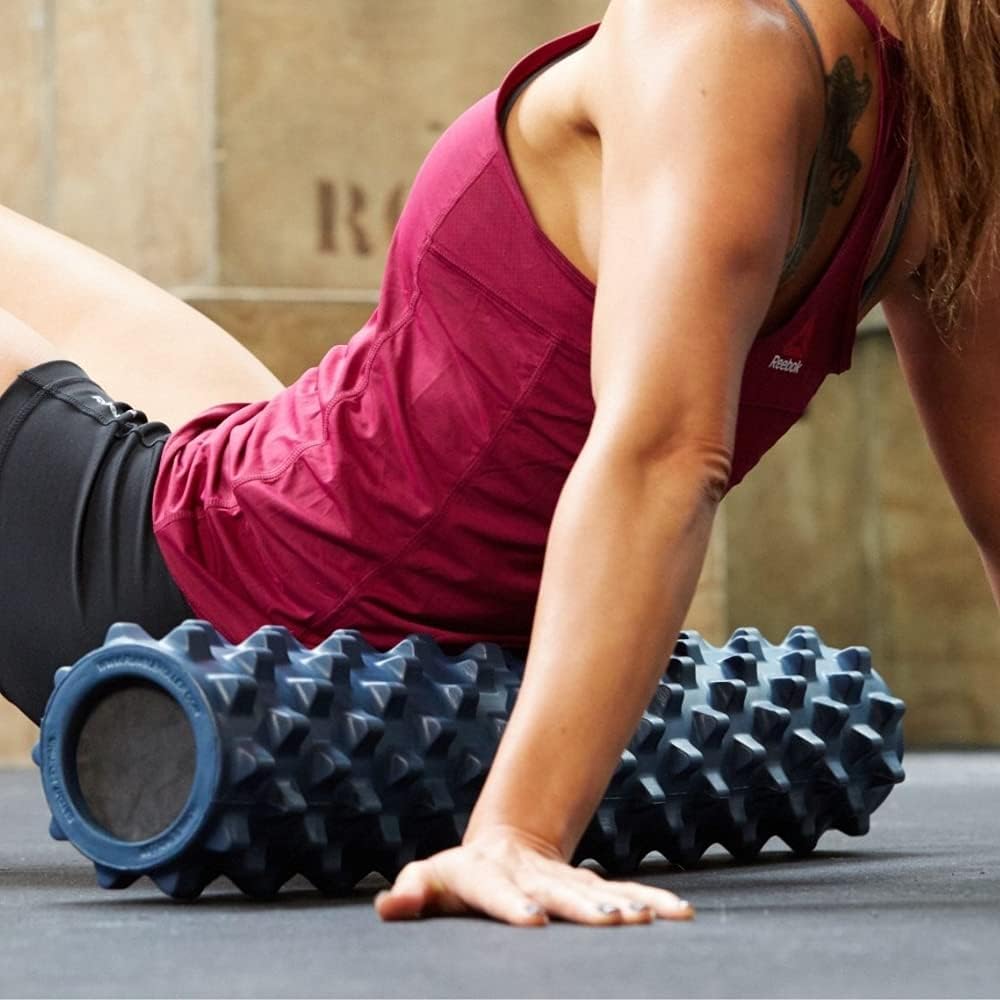Extra Firm Foam Roller Deep Tissue Massage Roller for Muscle Recovery (12 Inches Compact)