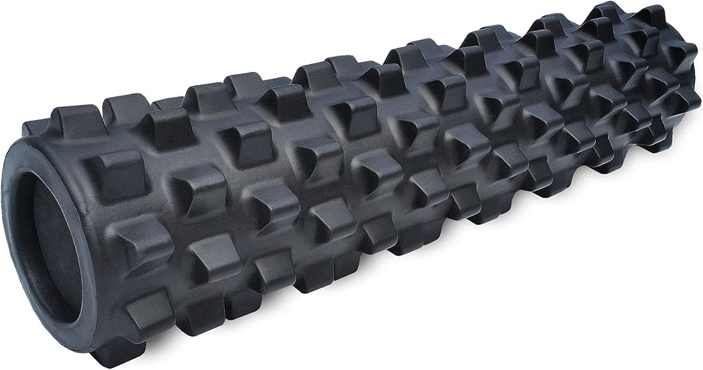Extra Firm Foam Roller Deep Tissue Massage Roller for Muscle Recovery (12 Inches Compact)