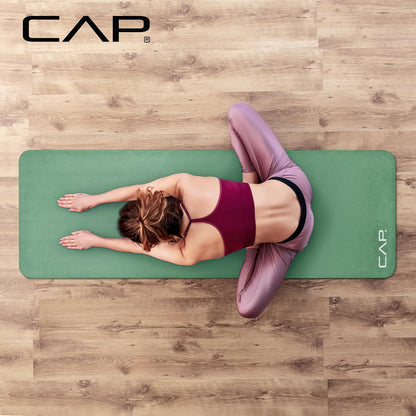 Barbell 1-Inch High Density Exercise Yoga Mat with Strap | Multiple Colors