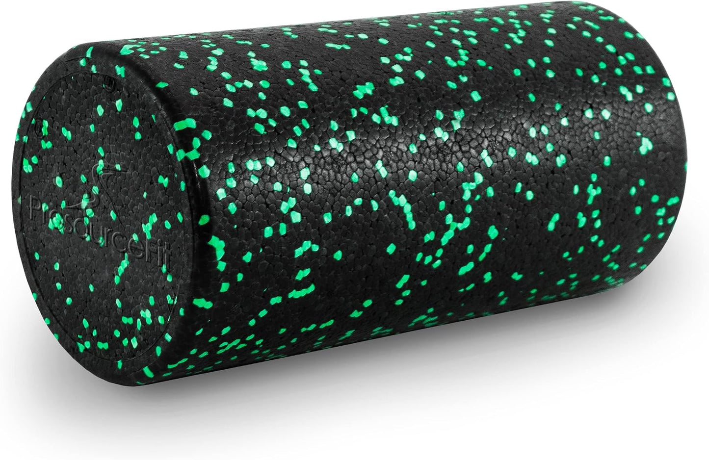 High Density Foam Rollers 12 - inches long, Firm Full Body Athletic Massage Tool for Back Stretching, Yoga, Pilates, Post Workout Muscle Recuperation, Black/Blue