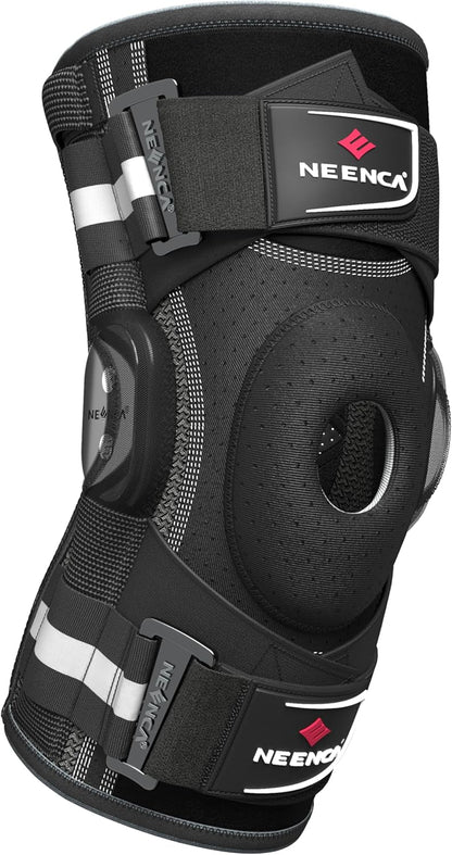 Professional Knee Brace for Knee Pain, Hinged Knee Support with Patented X-Strap Fixing System, Medical for Pain Relief, Arthritis, Meniscus Tear, ACL, PCL, MCL, Runner, Sport