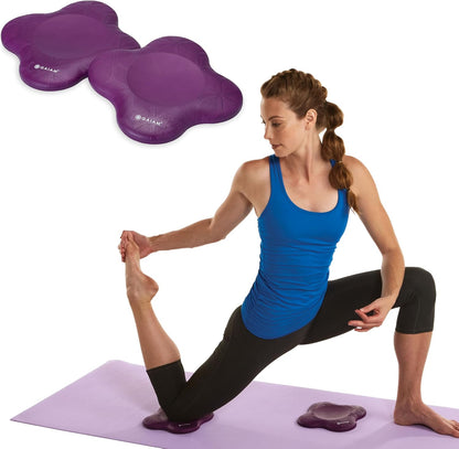 Yoga Knee Pads (Set of 2) - Yoga Props and Accessories for Women/Men Cushions Knees and Elbows for Fitness, Travel, Meditation, Kneeling, Balance, Floor, Pilates
