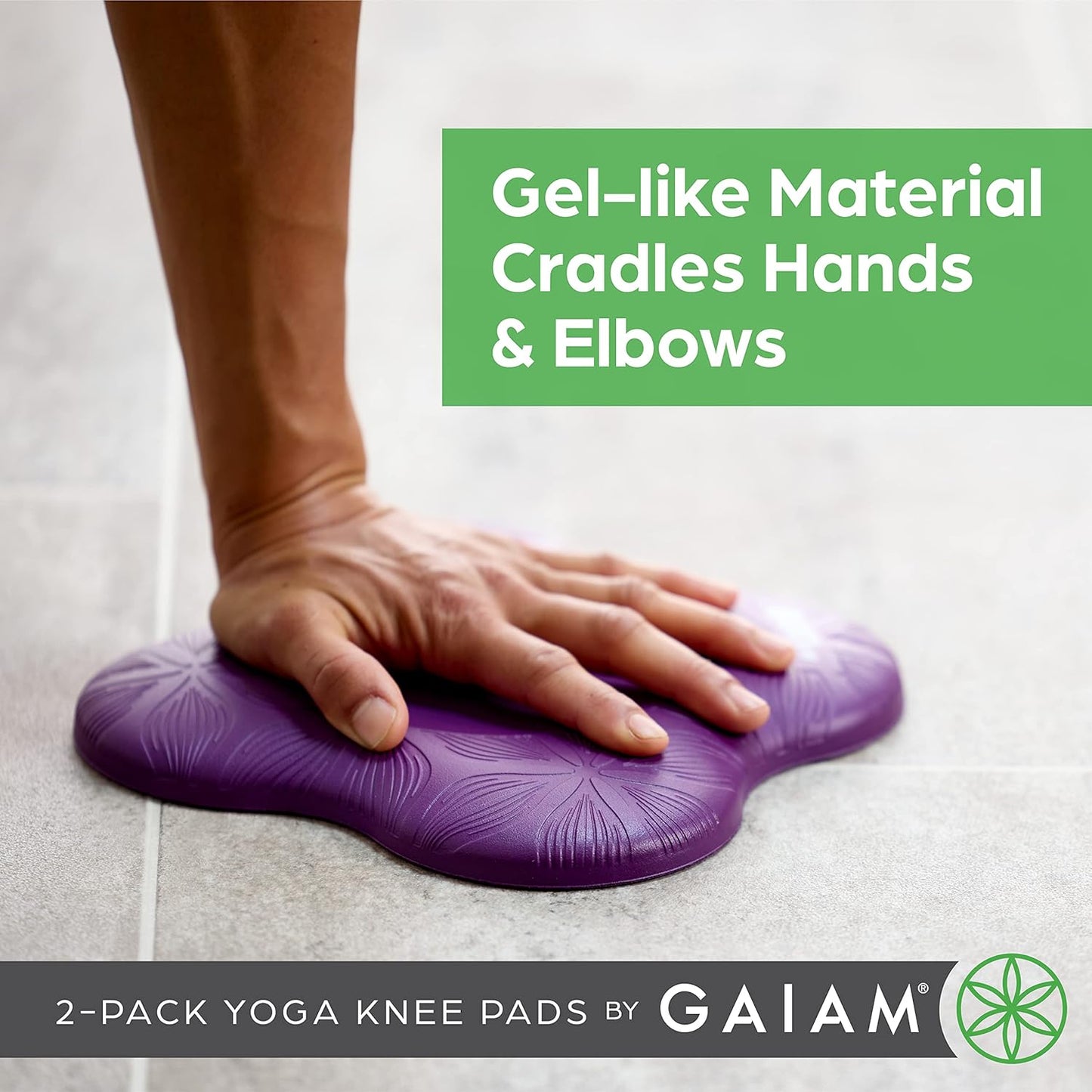 Yoga Knee Pads (Set of 2) - Yoga Props and Accessories for Women/Men Cushions Knees and Elbows for Fitness, Travel, Meditation, Kneeling, Balance, Floor, Pilates