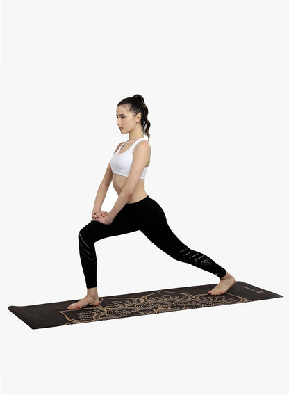 Cork Yoga Mat - Artist Designed, Premium Printed Eco-Friendly Non-Slip mat, Great for Regular & Hot Yoga, Pilates, Workouts 72 inch x 24 inch x 3mm Thick