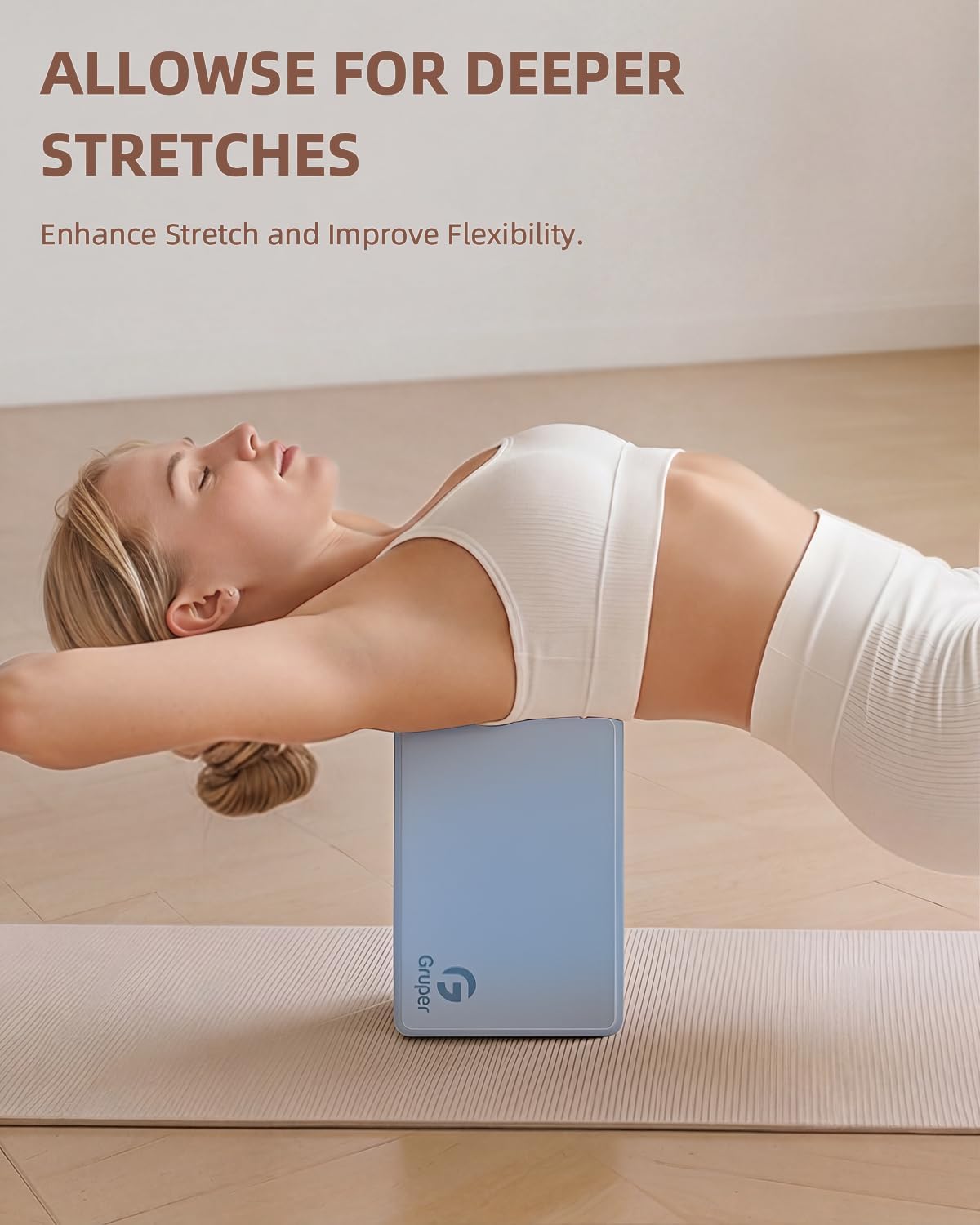 Yoga Blocks 2 Pack, 9"x6"x3" Exercise Blocks High-Density EVA Foam Blocks with Soft Non-Slip Surface, Lightweight Yoga Props for Yoga Pilates Meditation & Stretching