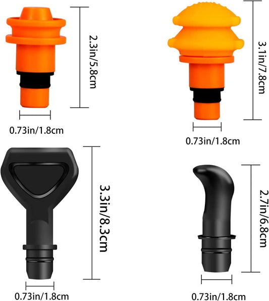 Massage Gun Heads, Replaceable Massager Gun Attachment 9 Different Muscle Massager Heads for 18-19mm Deep Tissue Percussion Massage Head s
