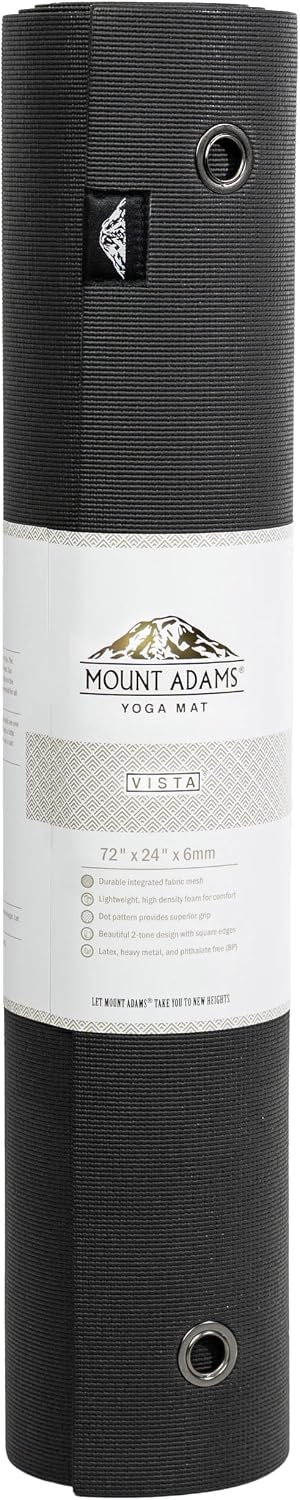 6 or 10 Pack Vista Yoga Mat, 72"x24"x6mm | Dense, Bulk Non Slip Exercise Mats for Workout, Stretching, Fitness - Non Toxic Gym Mats for Home, Schools and Studios