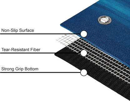 6 or 10 Pack Vista Yoga Mat, 72"x24"x6mm | Dense, Bulk Non Slip Exercise Mats for Workout, Stretching, Fitness - Non Toxic Gym Mats for Home, Schools and Studios