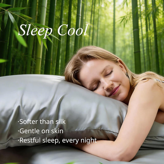 Queen Pillow Cases, Bamboo Viscose, Cooling Pillowcases