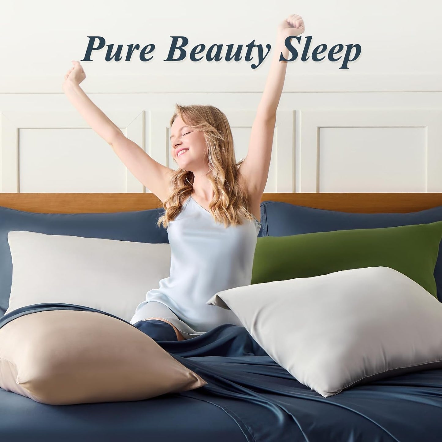Queen Pillow Cases, Bamboo Viscose, Cooling Pillowcases
