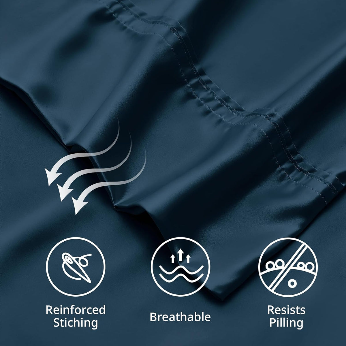 Queen Pillow Cases, Bamboo Viscose, Cooling Pillowcases