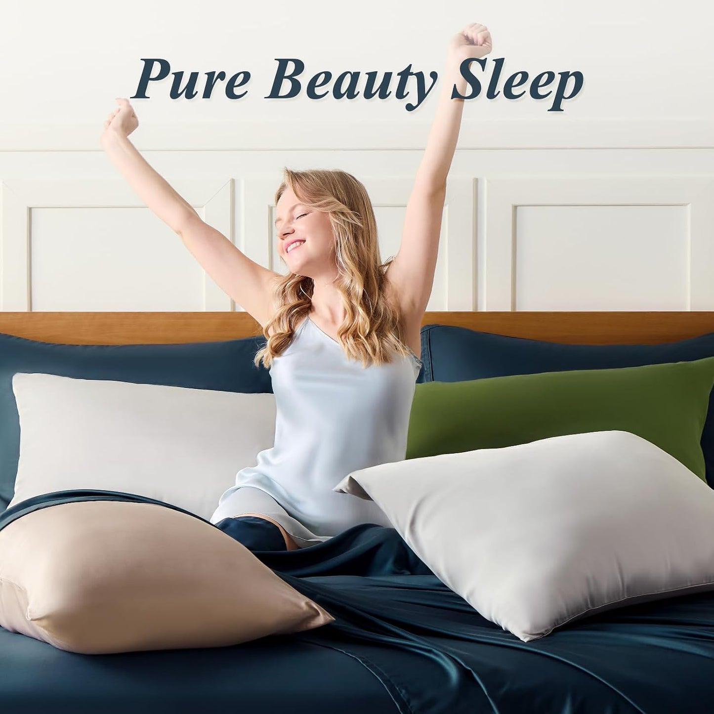 Queen Pillow Cases, Bamboo Viscose, Cooling Pillowcases